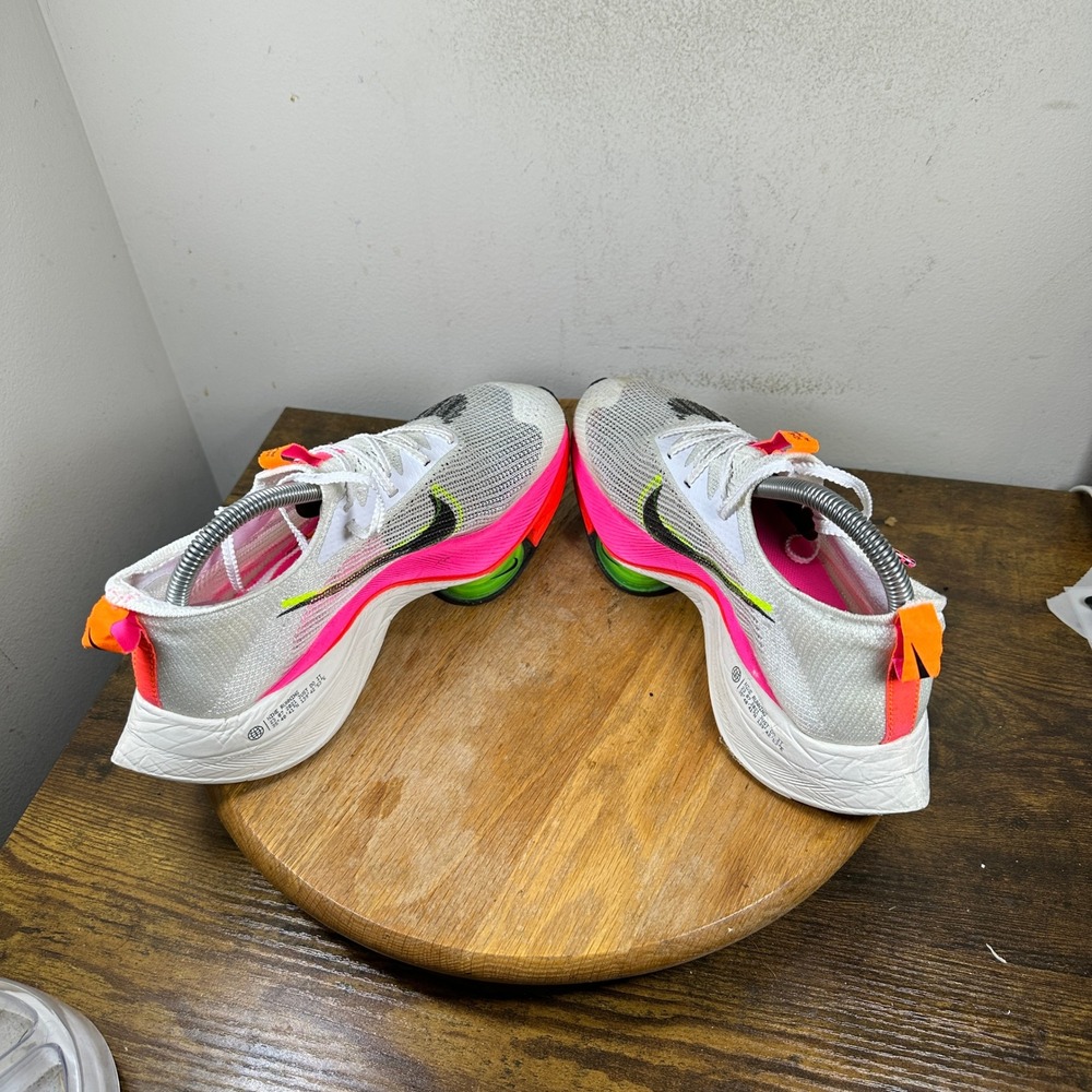 Nike Air Zoom Alphafly Next% Flyknit White Pink Orange DJ5456-100 Womens 8.5 - Picture 5 of 8